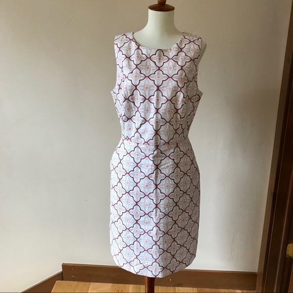 Boden Dresses & Skirts - BODEN FULLY LINED SLEEVELESS SHIFT DRESS TAN SZ 12